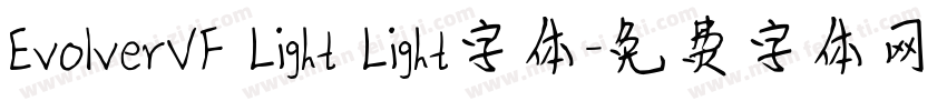 EvolverVF Light Light字体字体转换